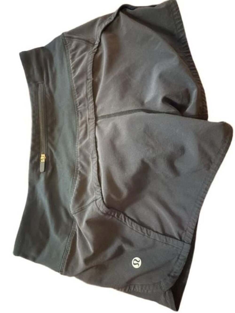 Lululemon Run Times Shorts Size 4 Black Athletic Running